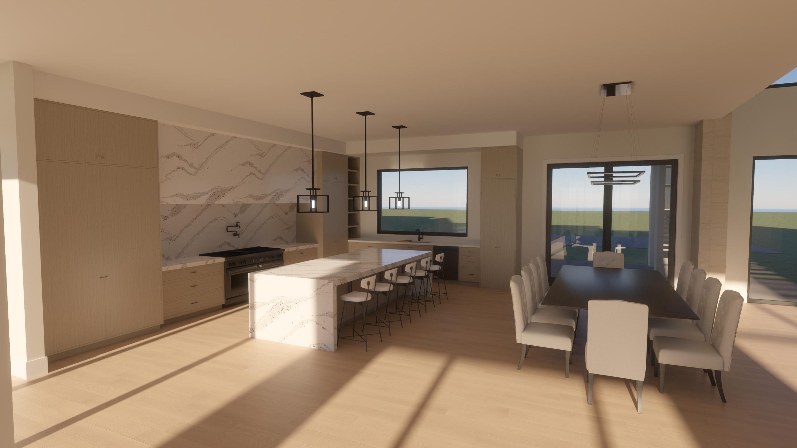 custom home modern render 7