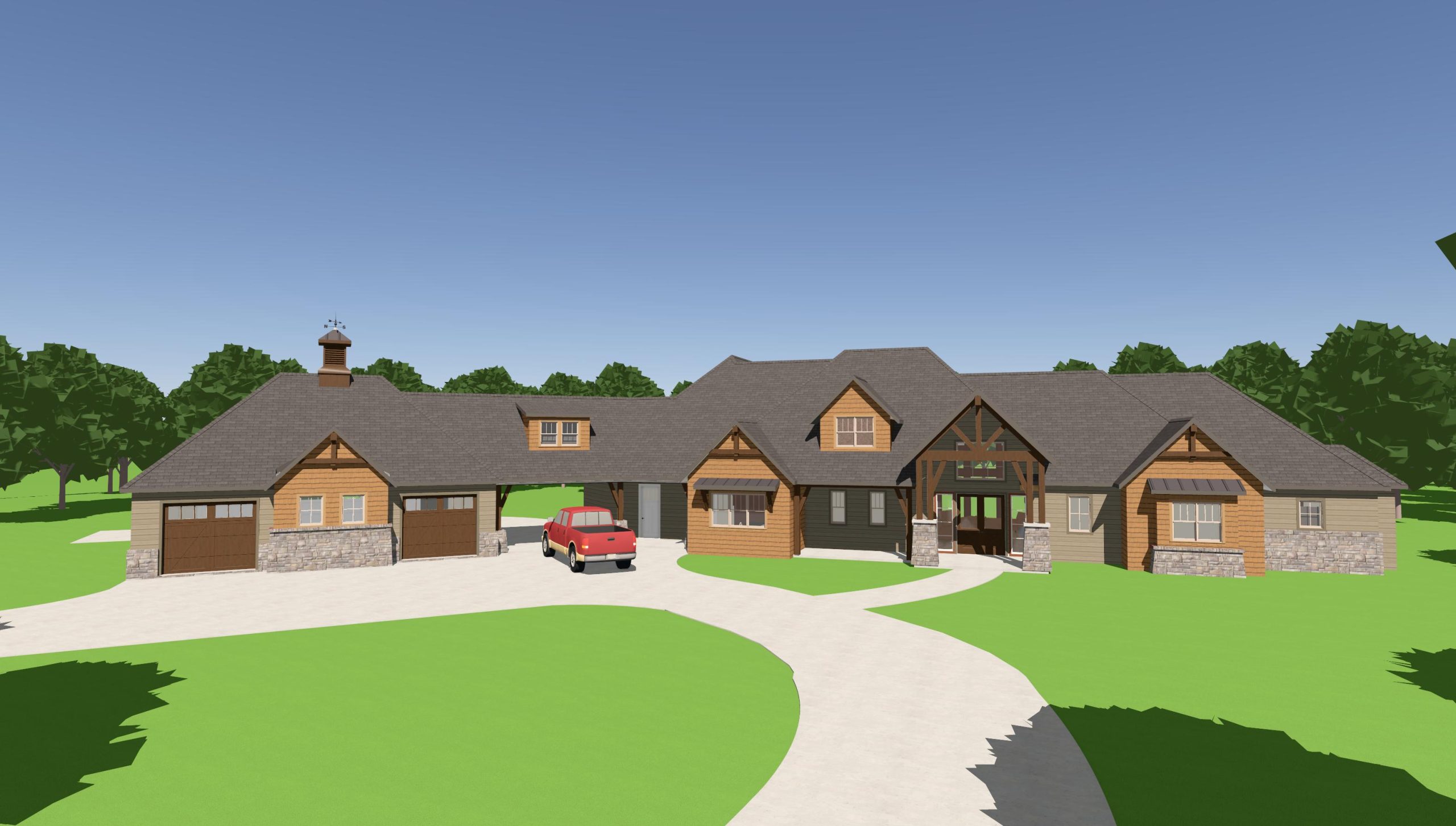 Craft wood modern custom home 3